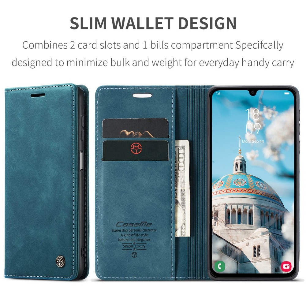 Slim Bookcover Hoesje Samsung Galaxy A16 Blauw