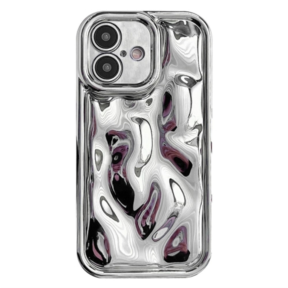 iPhone 16 Wavy TPU Case, zilver