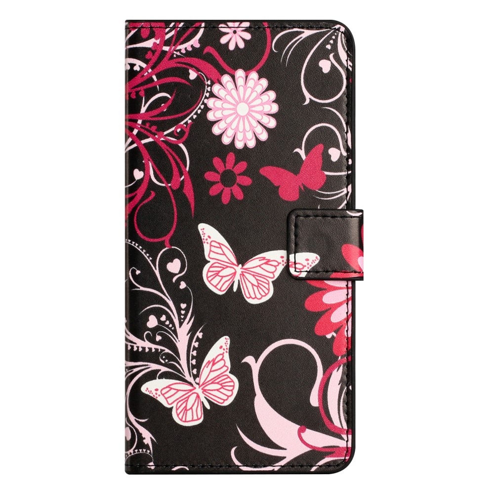 Samsung Galaxy A36 Bookcover hoesje zwarte vlinder