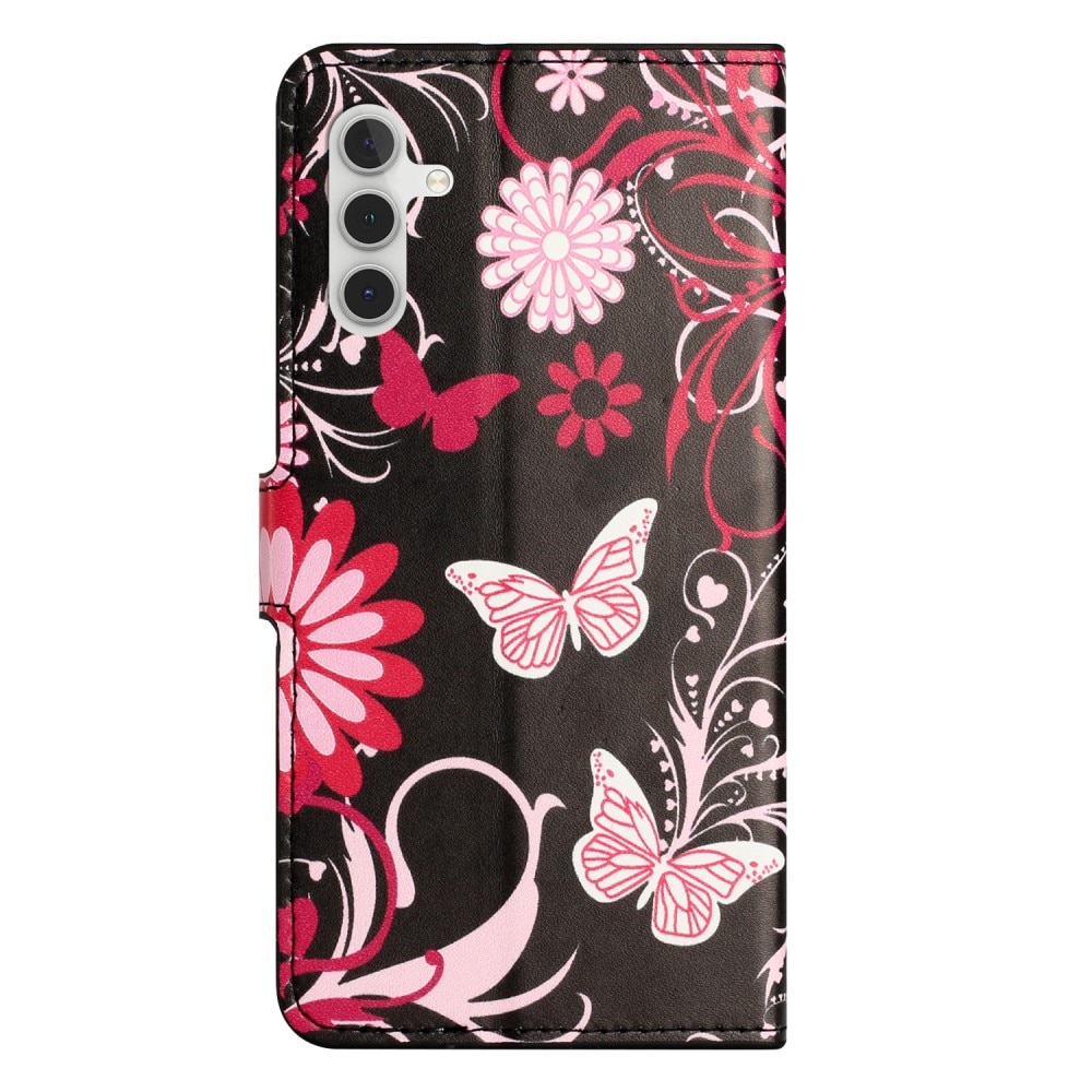 Samsung Galaxy A36 Bookcover hoesje zwarte vlinder