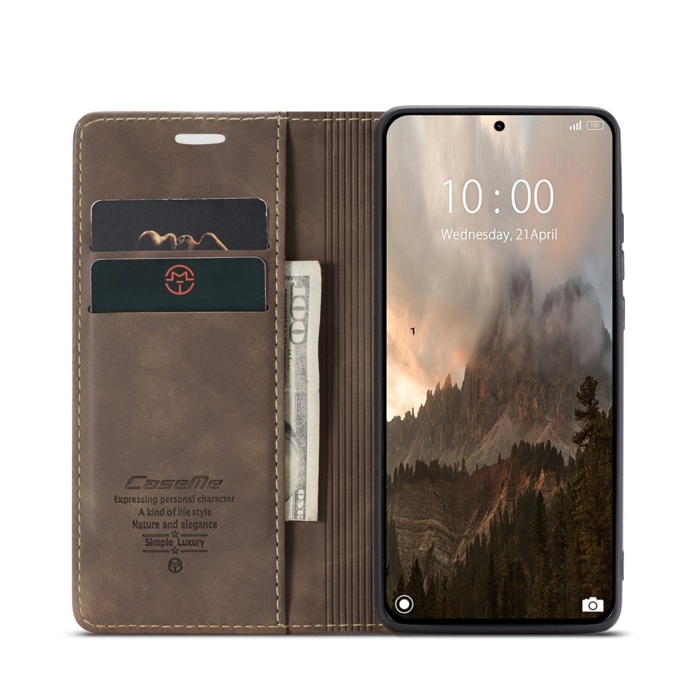 Slim Bookcover Hoesje Xiaomi 14T Pro Bruin