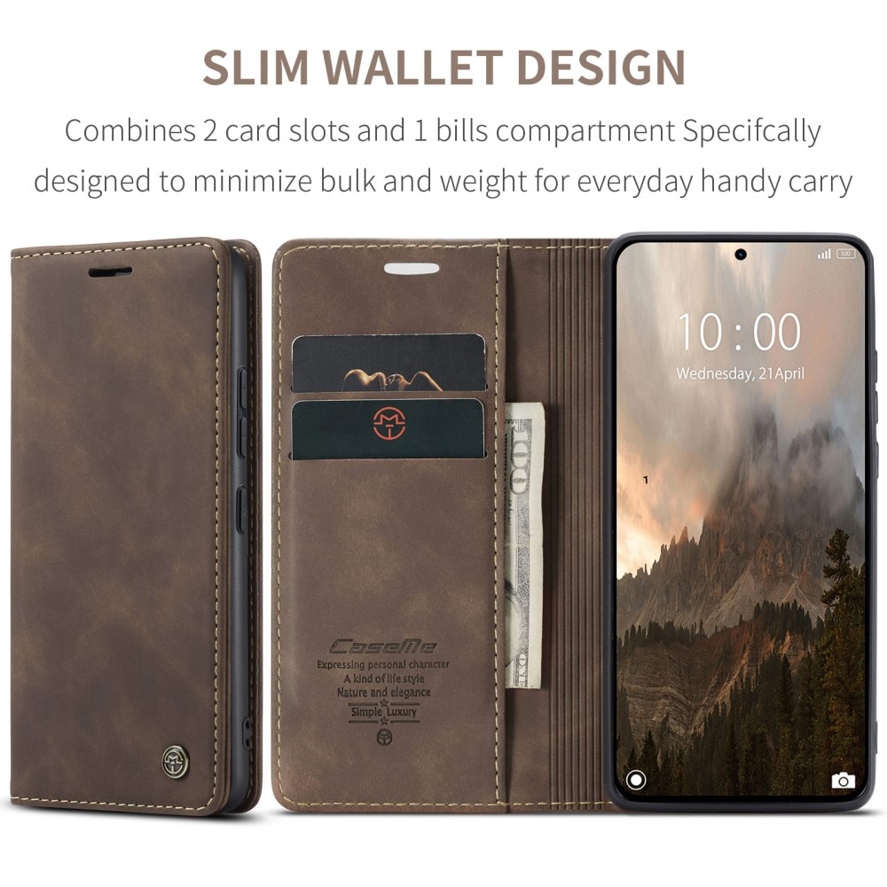 Slim Bookcover Hoesje Xiaomi 14T Pro Bruin