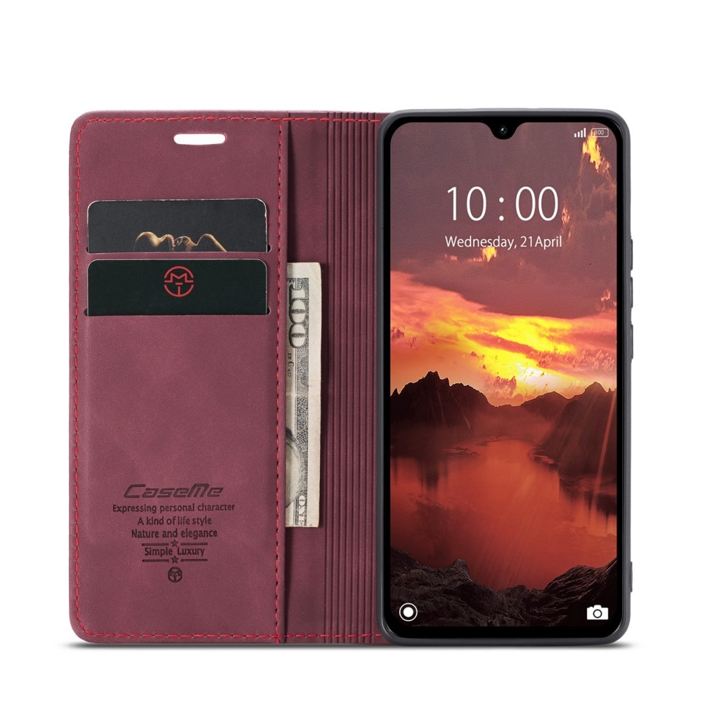 Slim Bookcover Hoesje Xiaomi Redmi 14C Rood