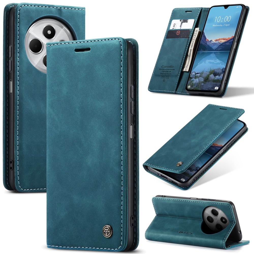 Slim Bookcover Hoesje Xiaomi Redmi 14C Blauw