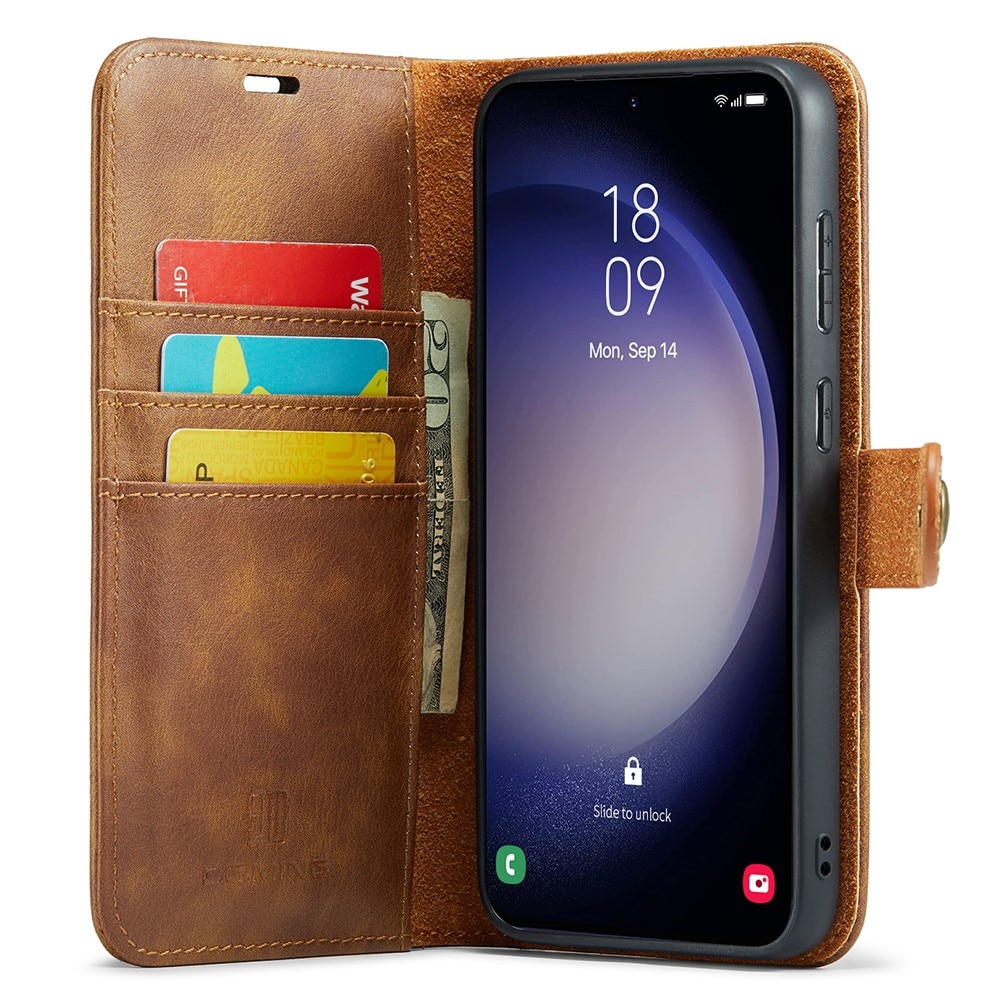 Magnet Wallet Samsung Galaxy S25 Cognac