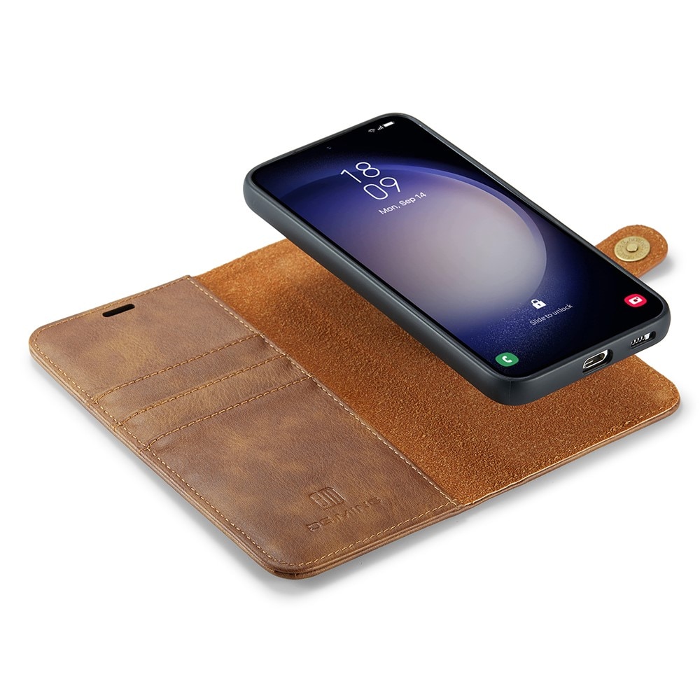 Magnet Wallet Samsung Galaxy S25 Plus Cognac