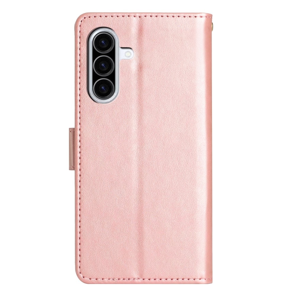 Samsung Galaxy A36 Leren vlinderhoesje Rosé goud