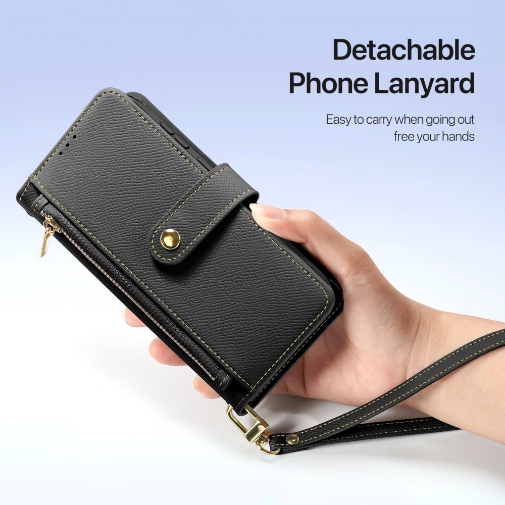 Lawa Series Magnetic Wallet Case Samsung Galaxy S25 - Black