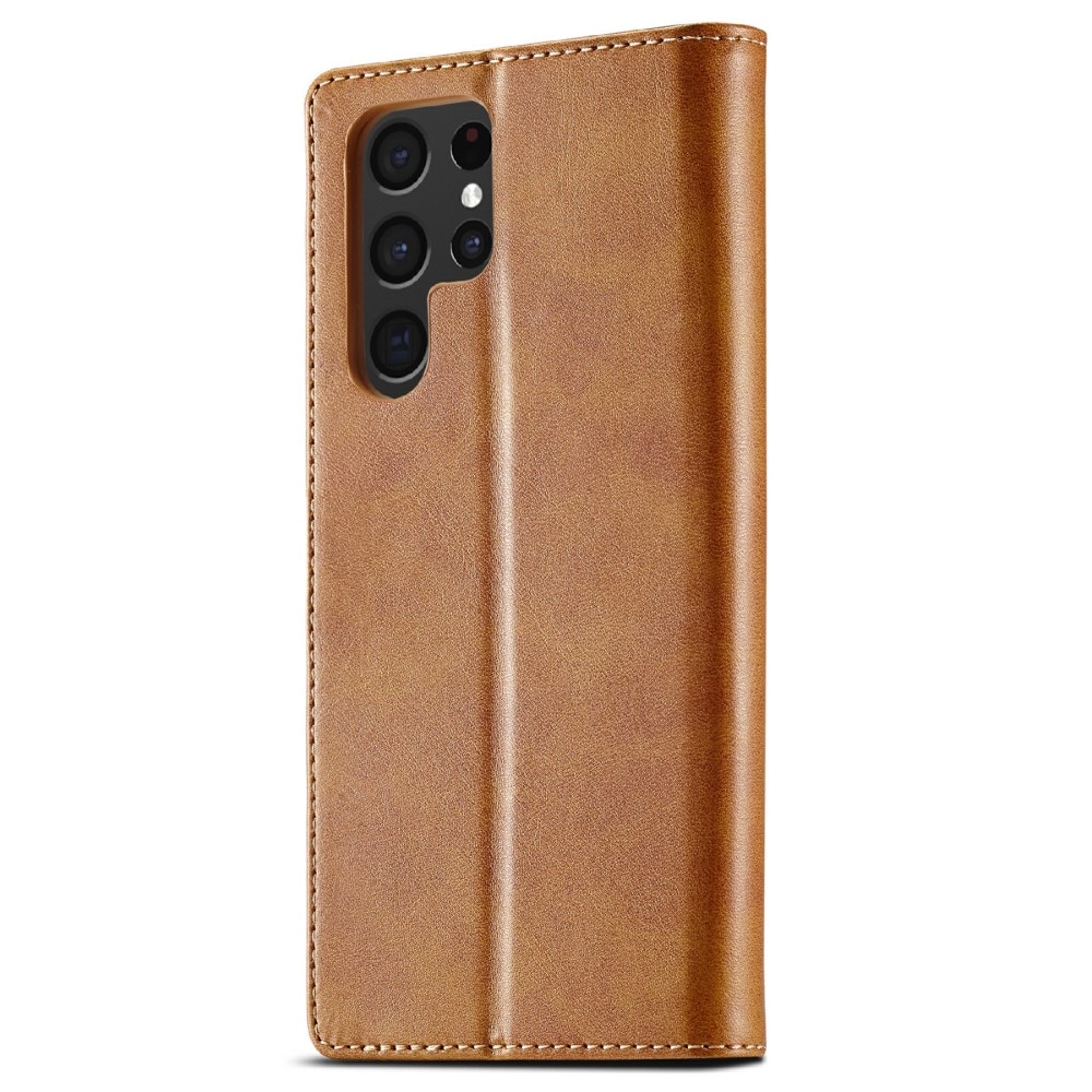 Bookcover hoesje Samsung Galaxy S25 Ultra cognac