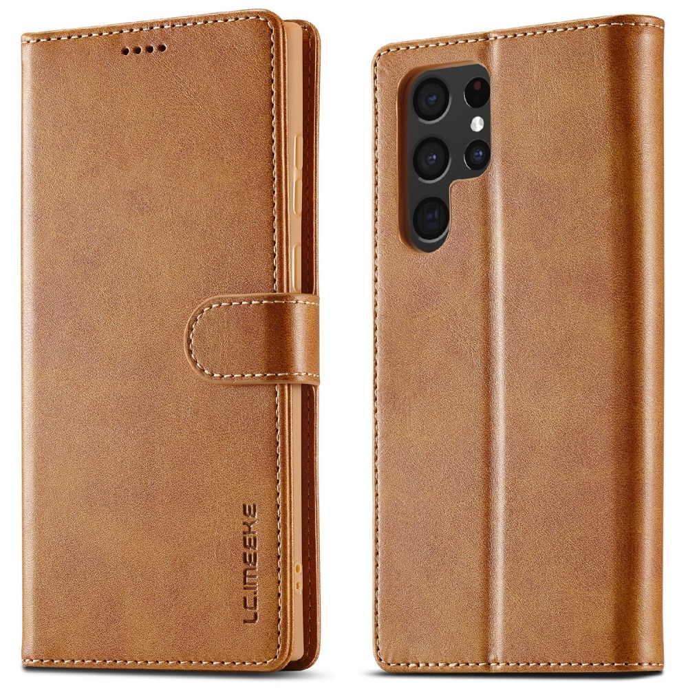 Bookcover hoesje Samsung Galaxy S25 Ultra cognac