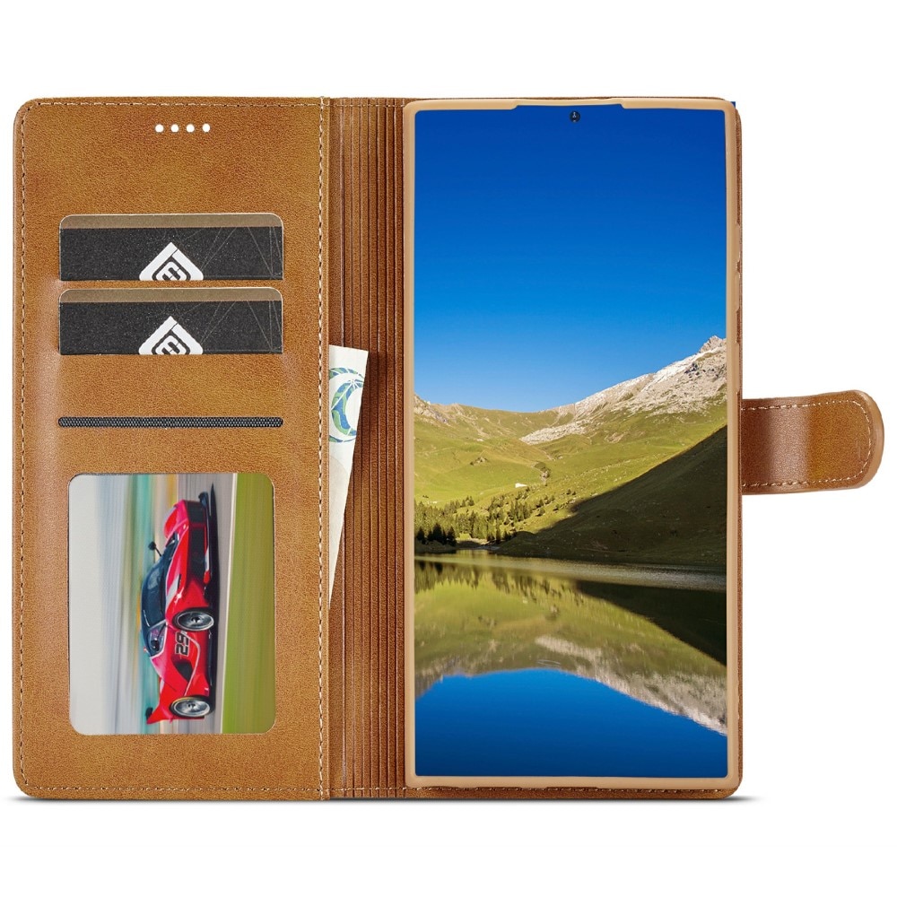 Bookcover hoesje Samsung Galaxy S25 Ultra cognac