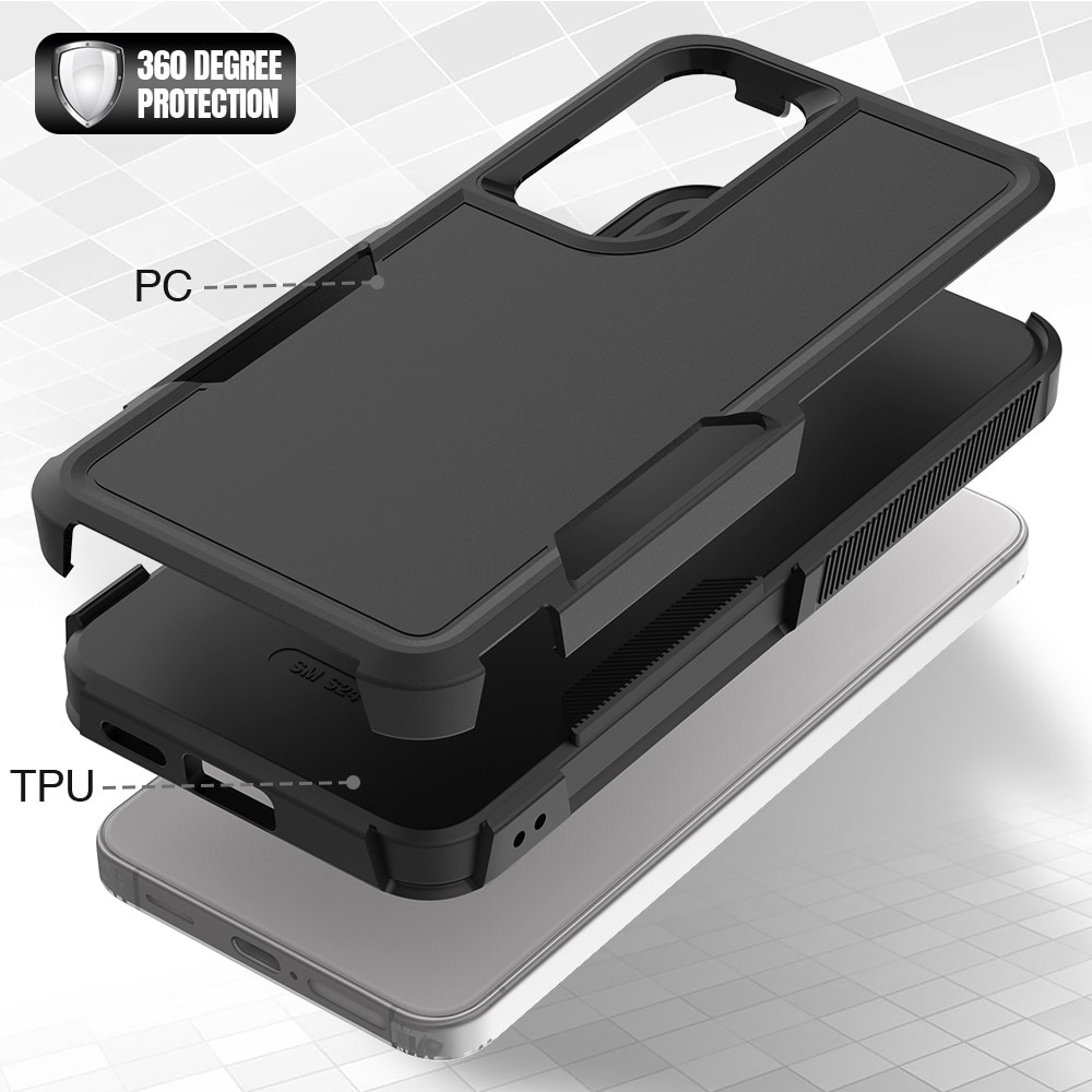 Samsung Galaxy S25 Off-road Hybridcase zwart