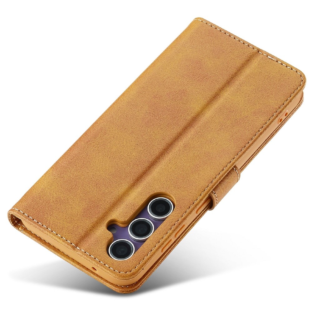 Bookcover hoesje Samsung Galaxy S25 cognac