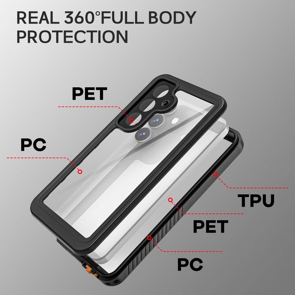 Samsung Galaxy S25 Waterdichte Case transparant