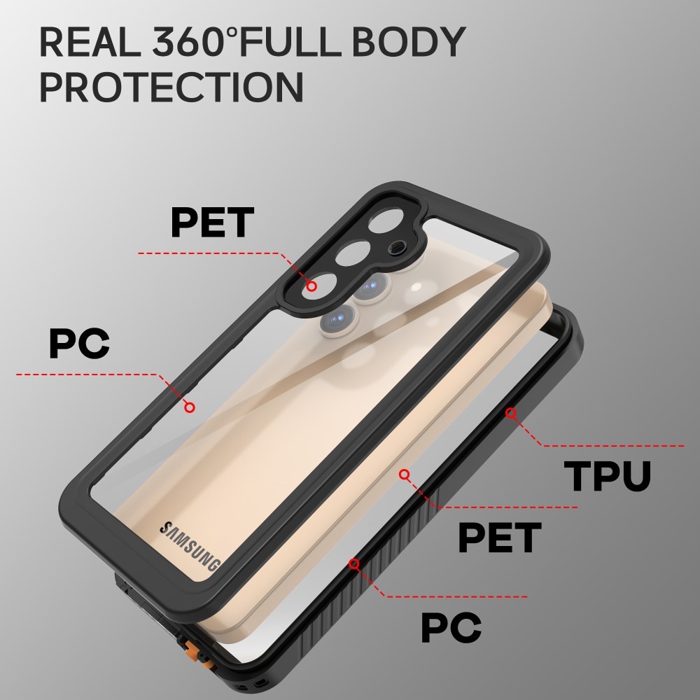 Samsung Galaxy S25 Plus Waterdichte Case transparant