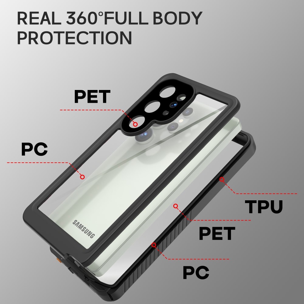 Samsung Galaxy S25 Ultra Waterdichte Case transparant