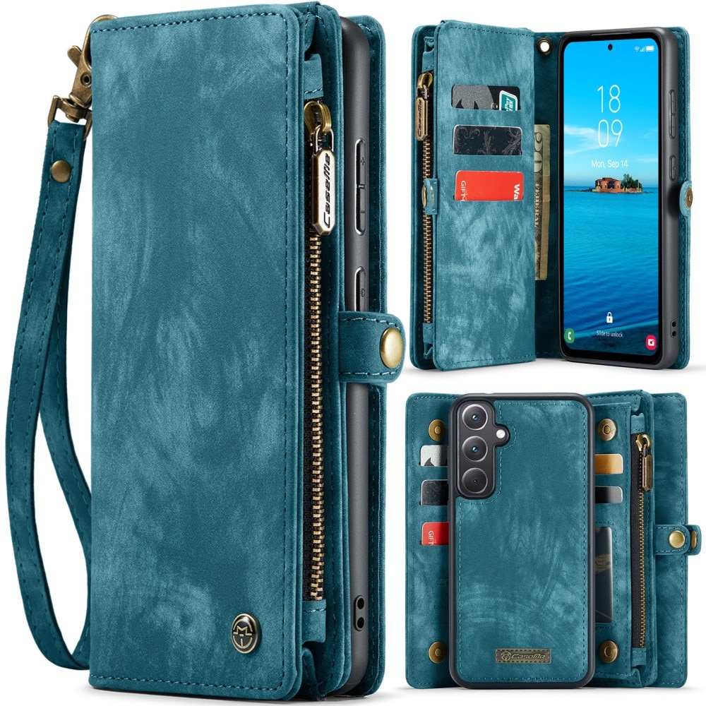 Multi-slot Hoesje Samsung Galaxy A36 blauw