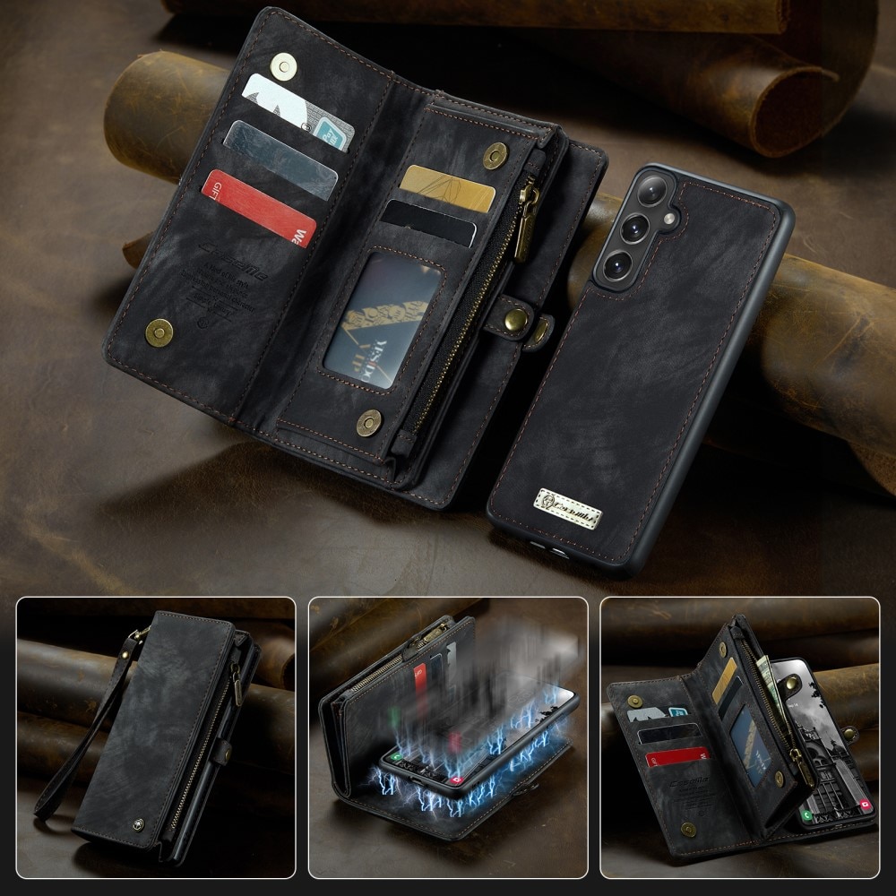 Multi-slot Hoesje Samsung Galaxy S25 Plus grijs