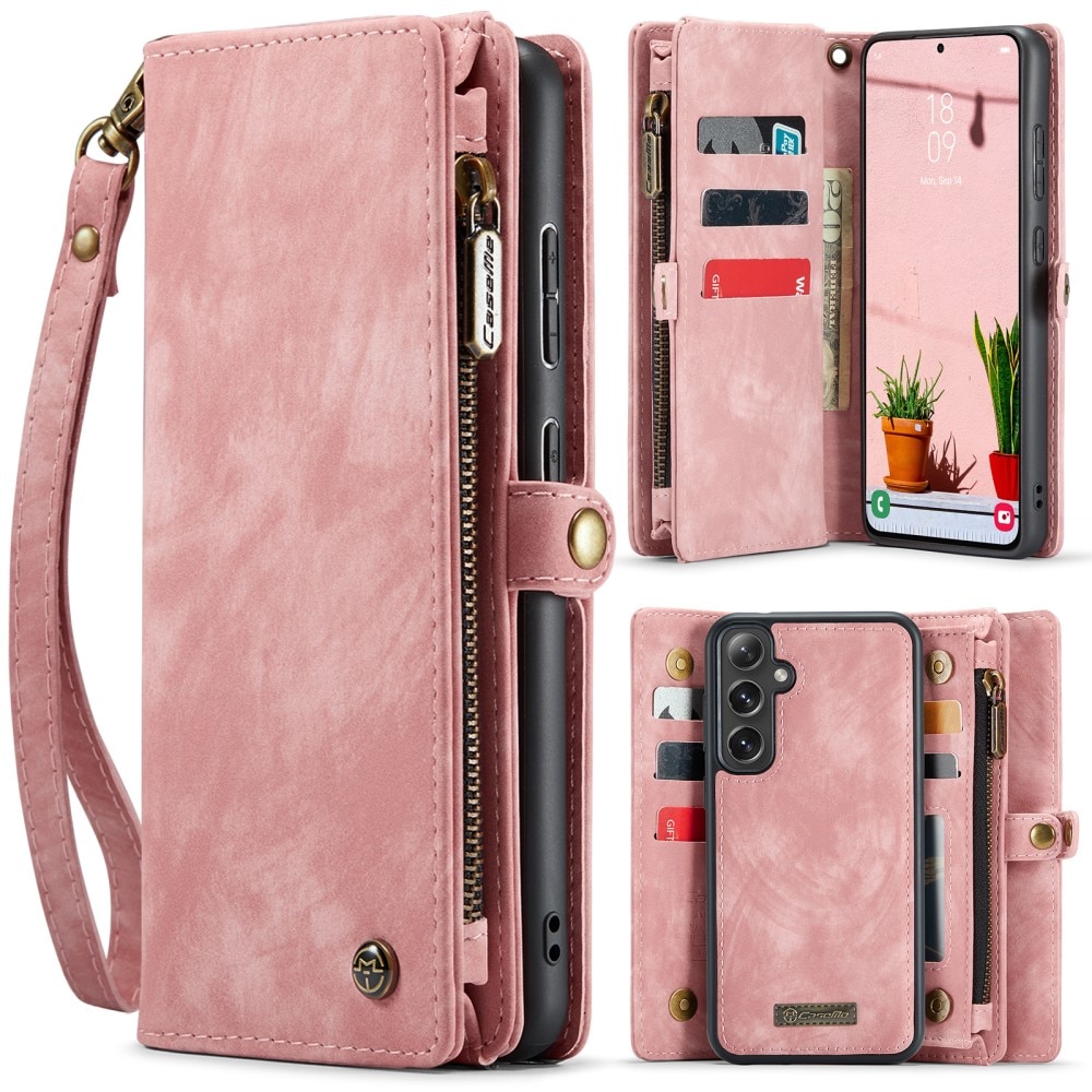 Multi-slot Hoesje Samsung Galaxy S25 Plus roze