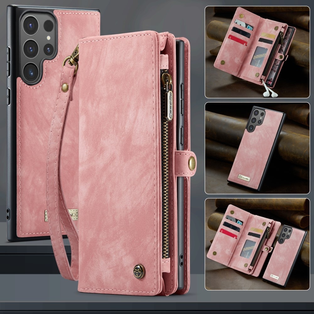 Multi-slot Hoesje Samsung Galaxy S25 Ultra roze