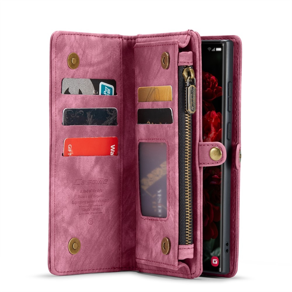 Multi-slot Hoesje Samsung Galaxy S25 Ultra Rood