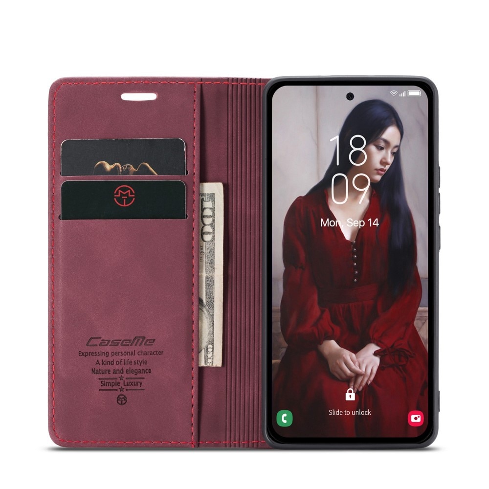 Slim Bookcover Hoesje Samsung Galaxy A36 Rood