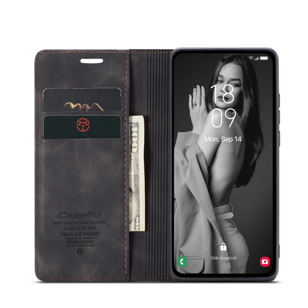 Slim Bookcover Hoesje Samsung Galaxy A36 Zwart