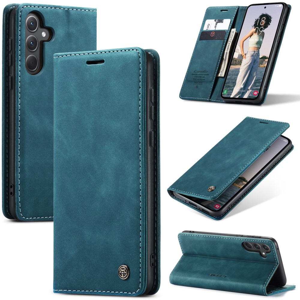 Slim Bookcover Hoesje Samsung Galaxy A36 Blauw