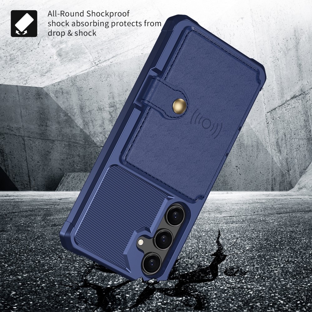 Samsung Galaxy S25 Tough Multi-slot Hoesje Blauw