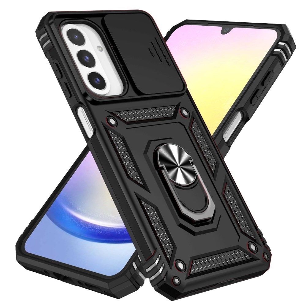 Samsung Galaxy A26 Hybridcase Ring + Camera Protector Zwart