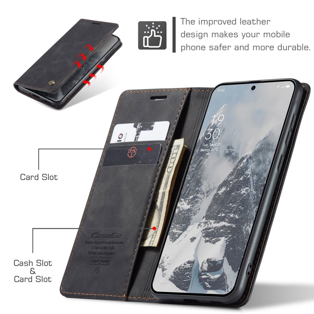 Slim Bookcover Hoesje  OnePlus 13 Zwart