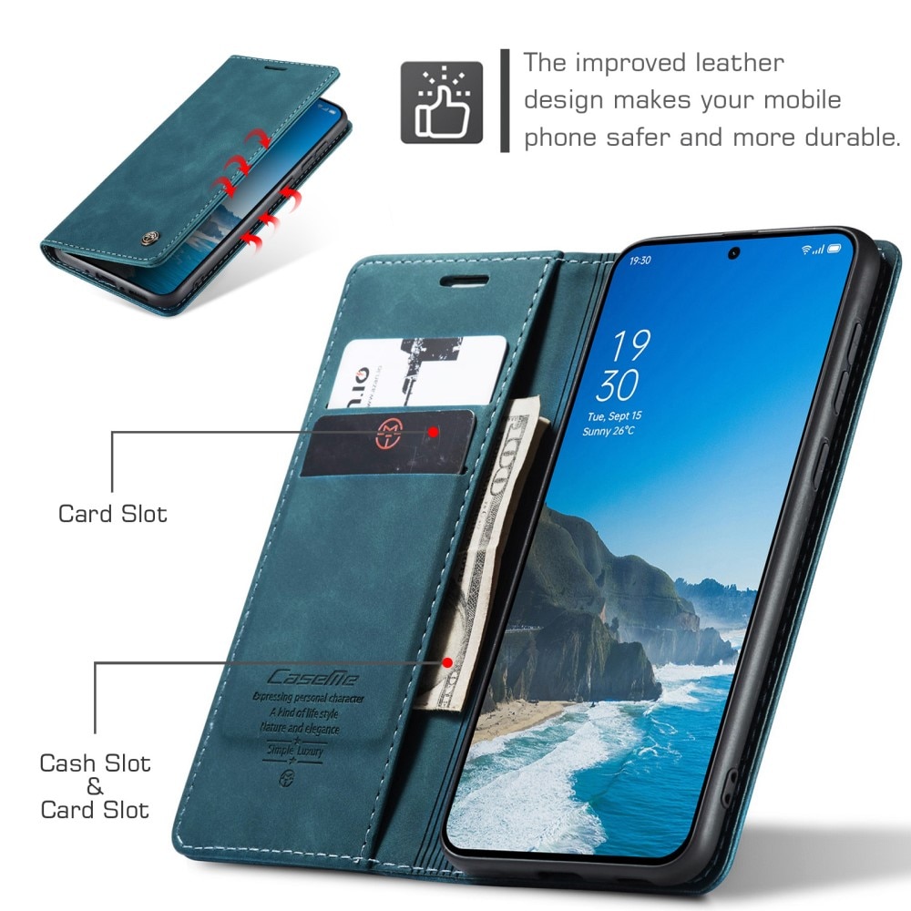 Slim Bookcover Hoesje  OnePlus 13 Blauw