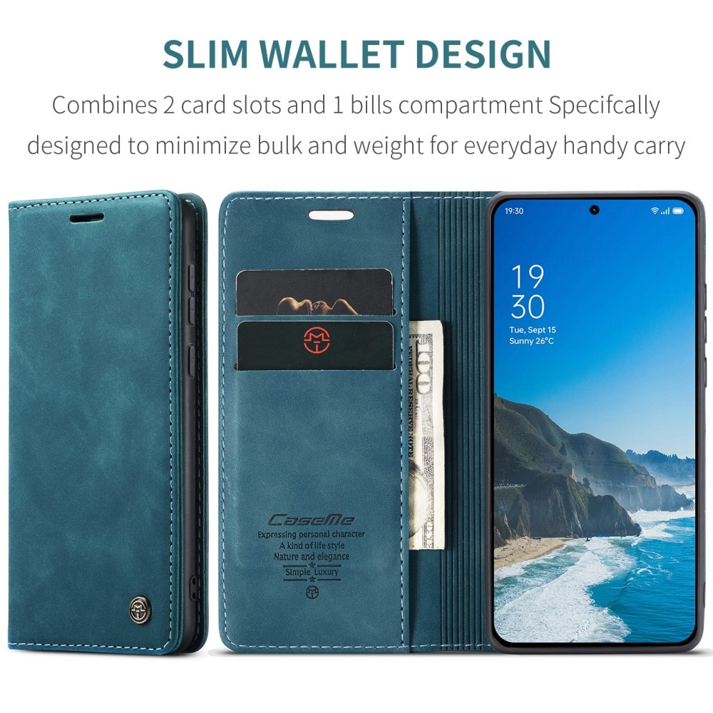 Slim Bookcover Hoesje  OnePlus 13 Blauw