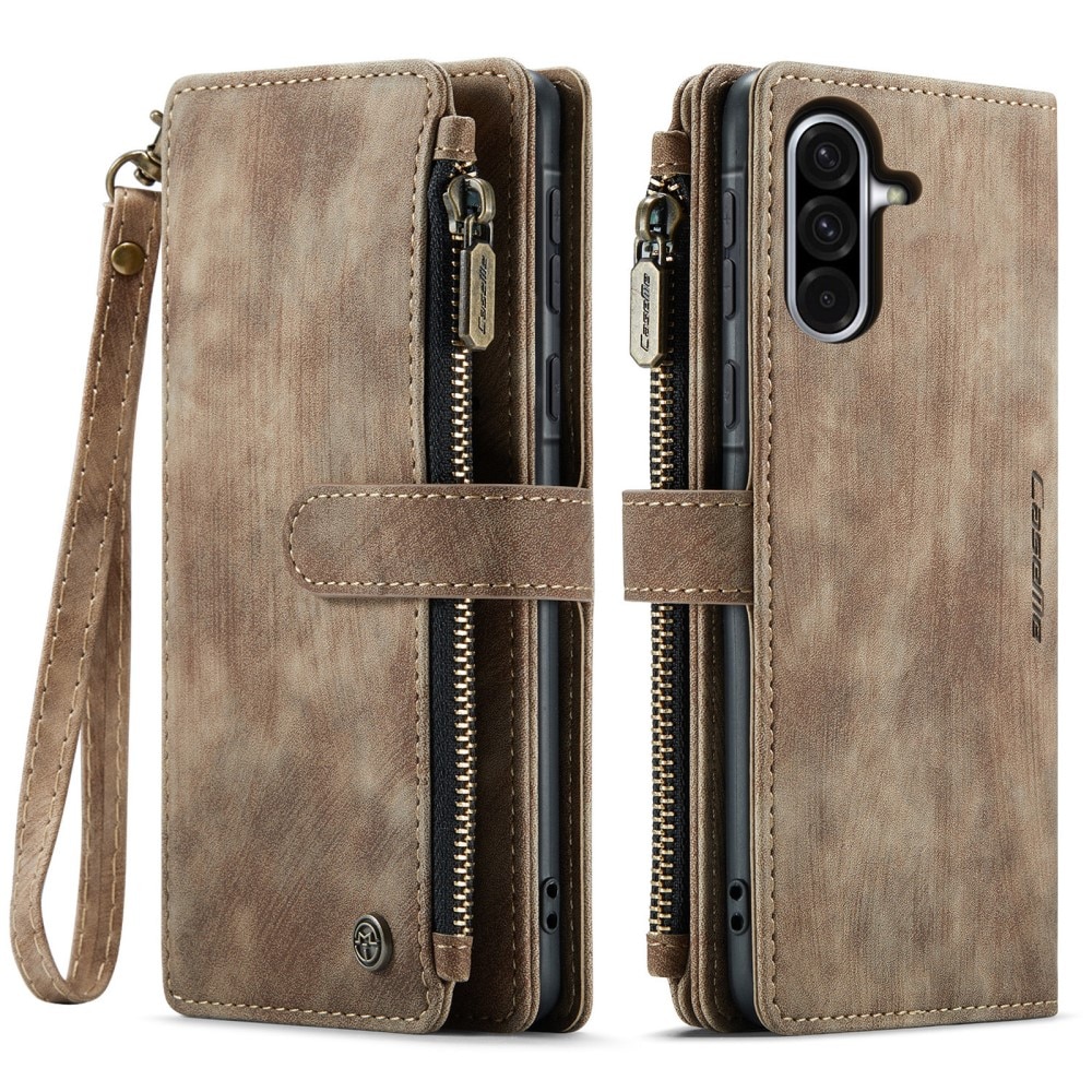 Bookcover hoesje Rits Samsung Galaxy A56 Bruin