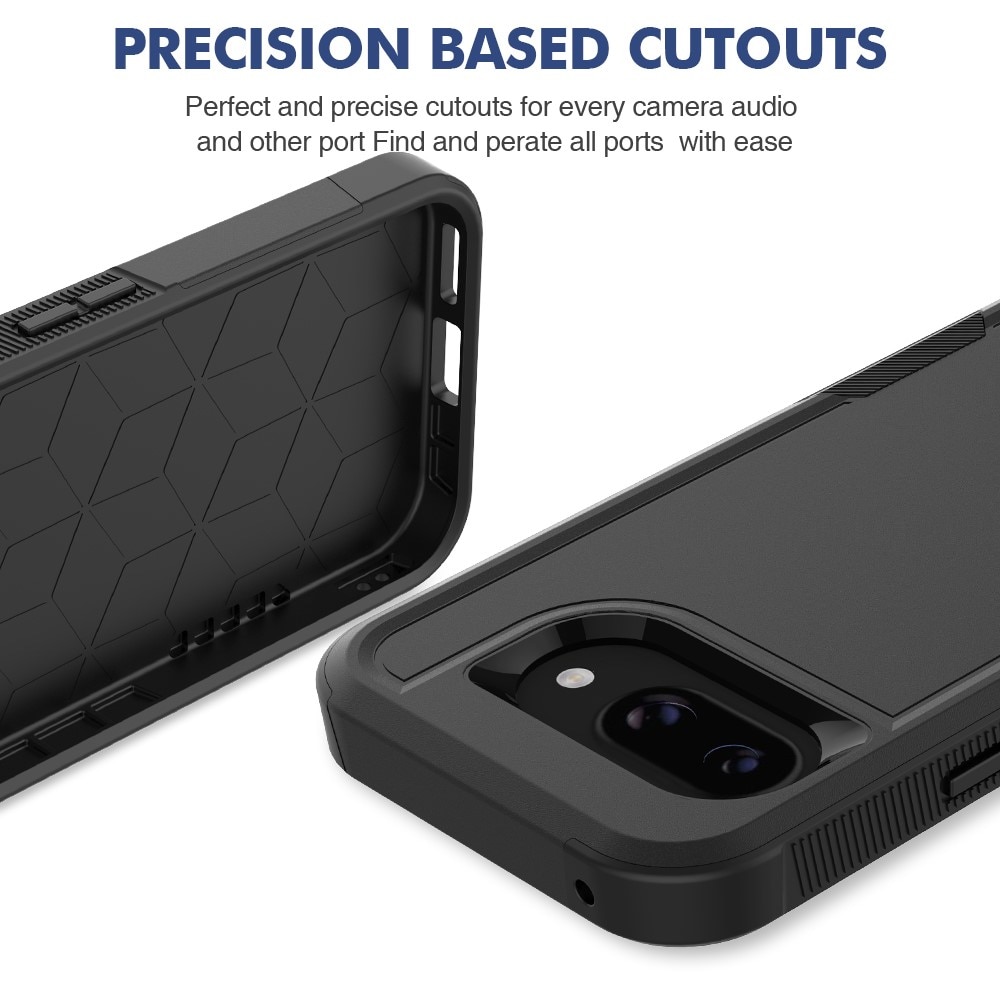 Google Pixel 9a Off-road Hybridcase zwart