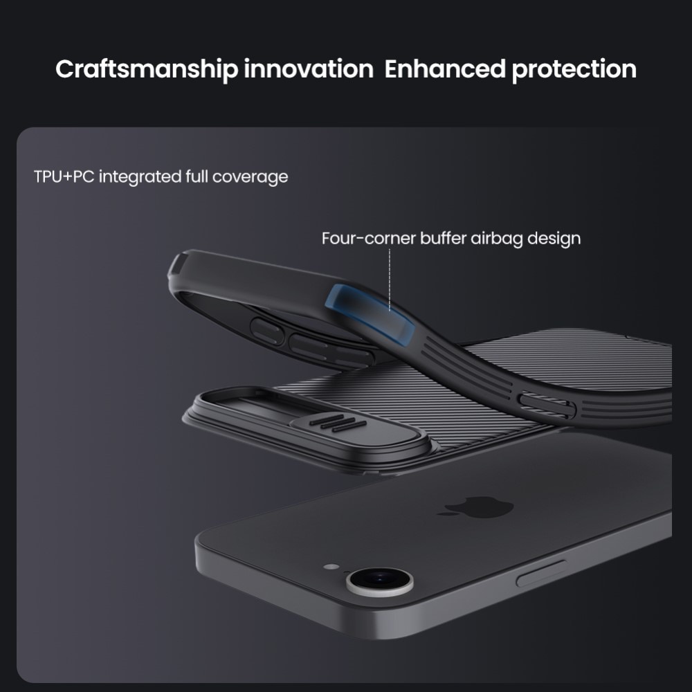 CamShield Case iPhone 16e Zwart