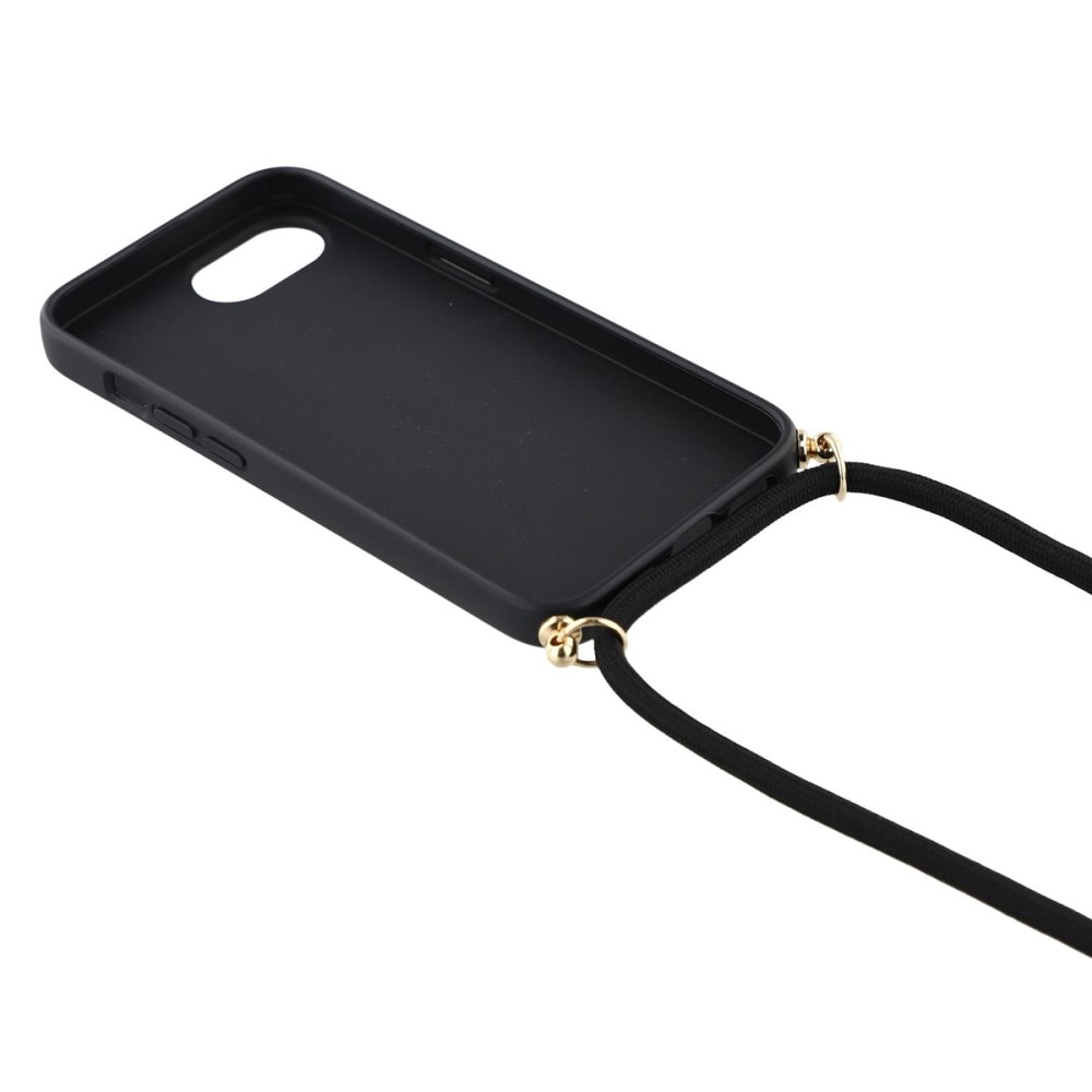 iPhone 16e Hoesje Halsband zwart