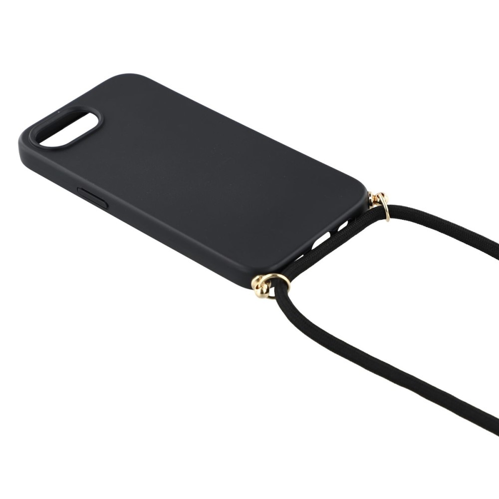 iPhone 16e Hoesje Halsband zwart