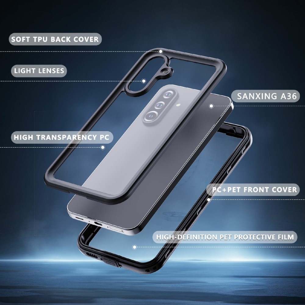 Samsung Galaxy A36 Waterdichte Case transparant