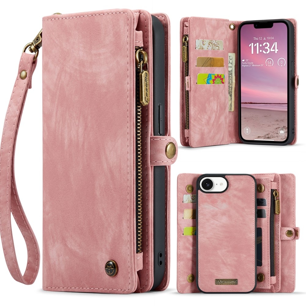 Multi-slot Hoesje iPhone 16e Roze