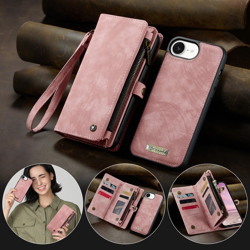 Multi-slot Hoesje iPhone 16e Roze