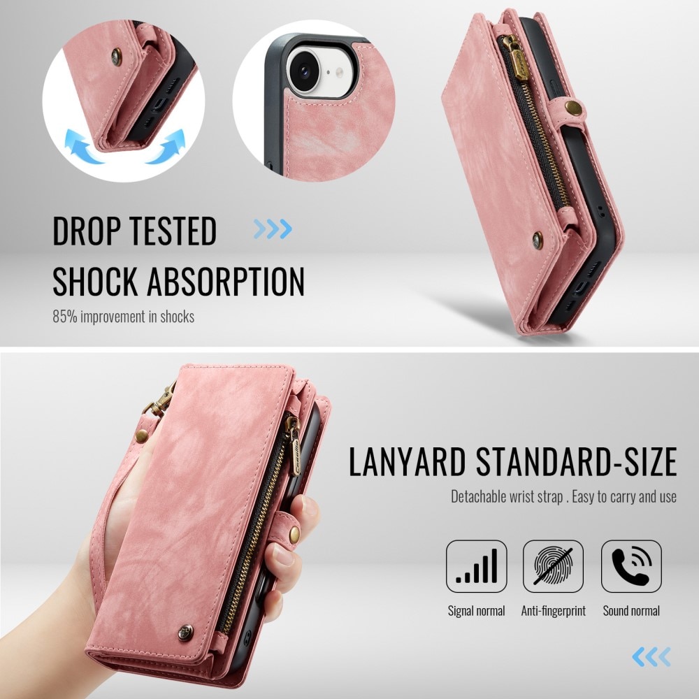 Multi-slot Hoesje iPhone 16e Roze