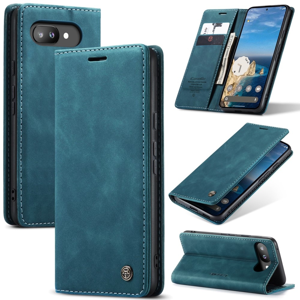 Slim Bookcover Hoesje Google Pixel 9a Blauw