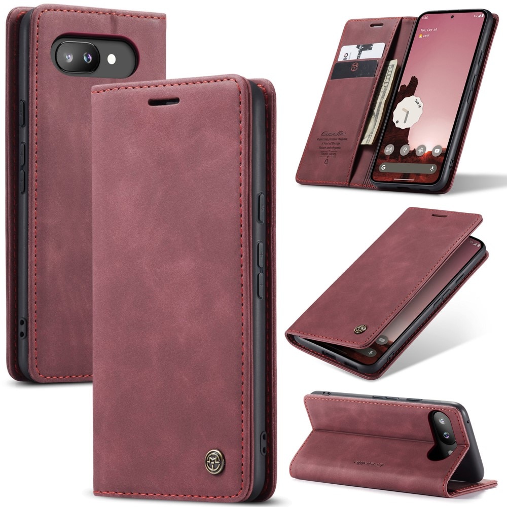 Slim Bookcover Hoesje Google Pixel 9a Rood