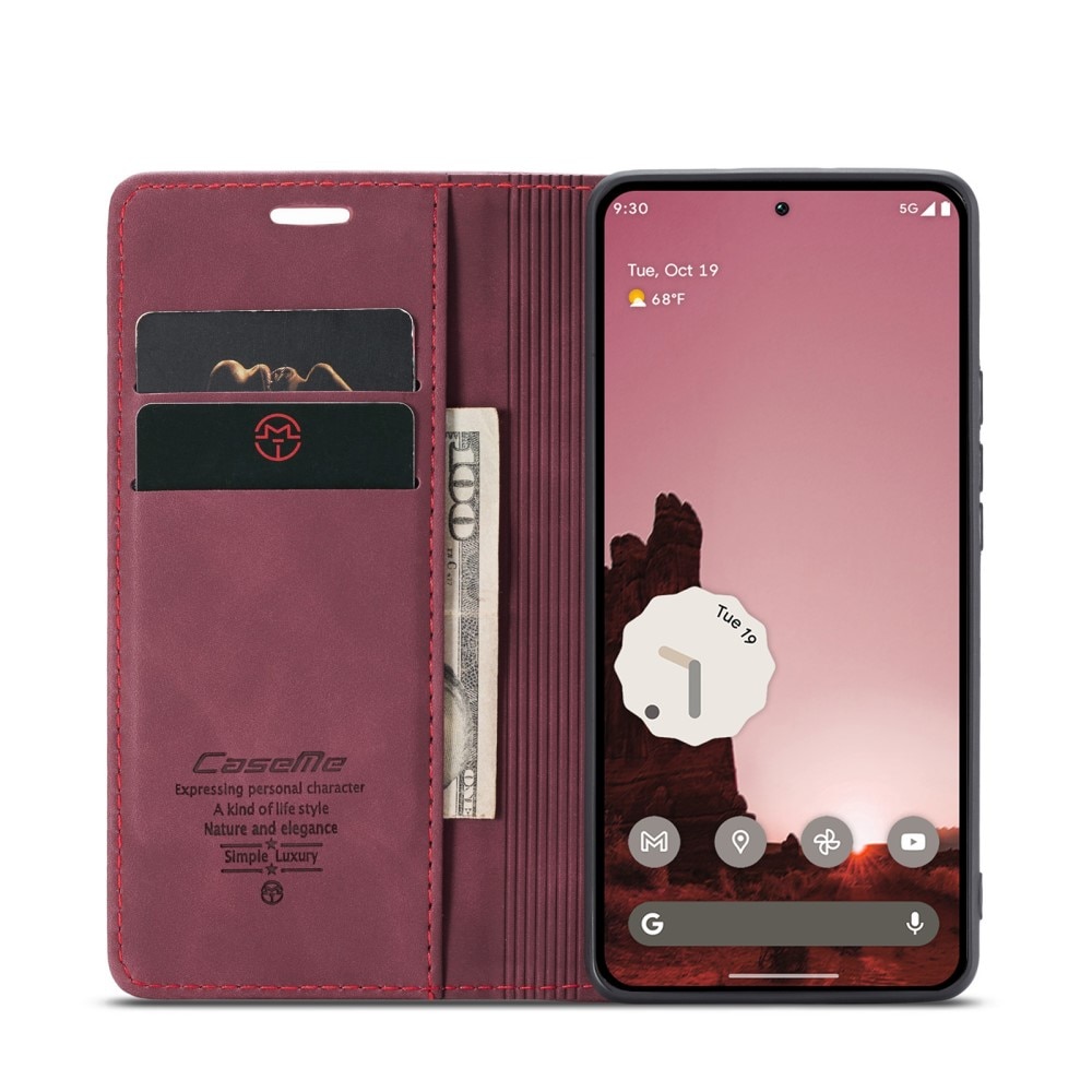 Slim Bookcover Hoesje Google Pixel 9a Rood