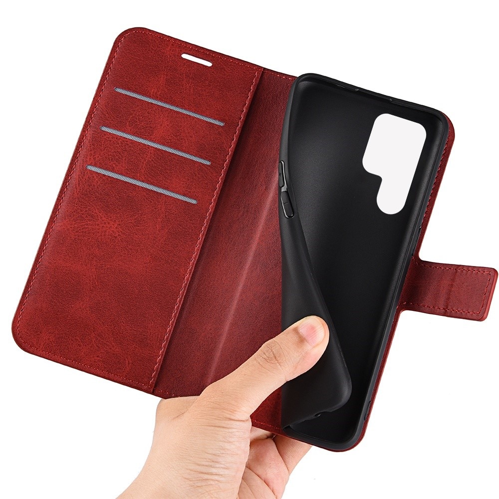 Samsung Galaxy S23 Ultra Leather Wallet Red