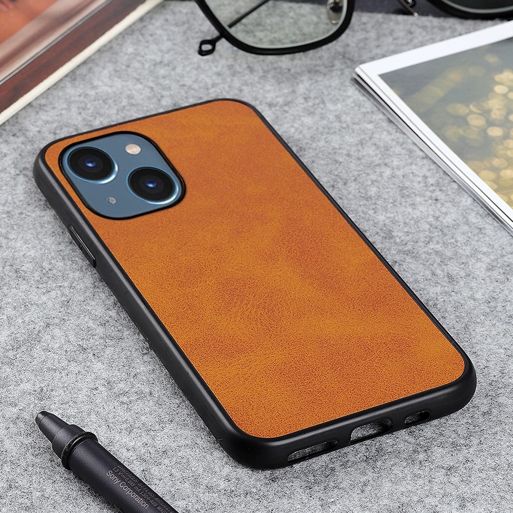 iPhone 15 Plus Leren hoesje bruin