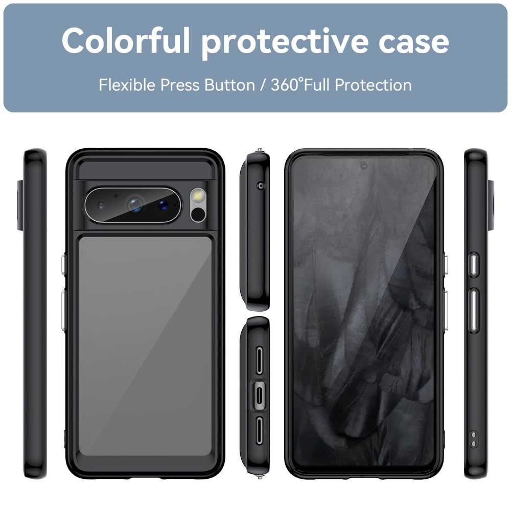 Crystal Hybrid Case Google Pixel 8 Pro zwart