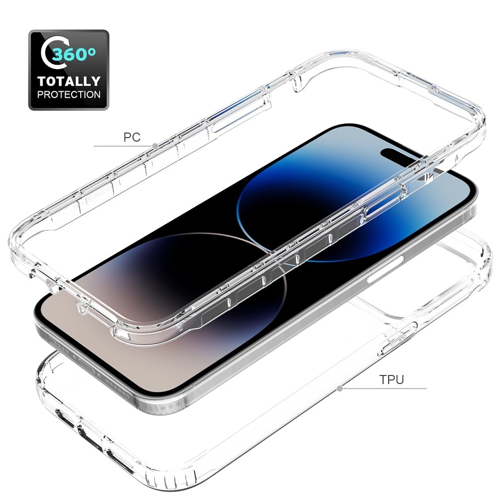 iPhone 15 Pro Max Full Cover Case transparant