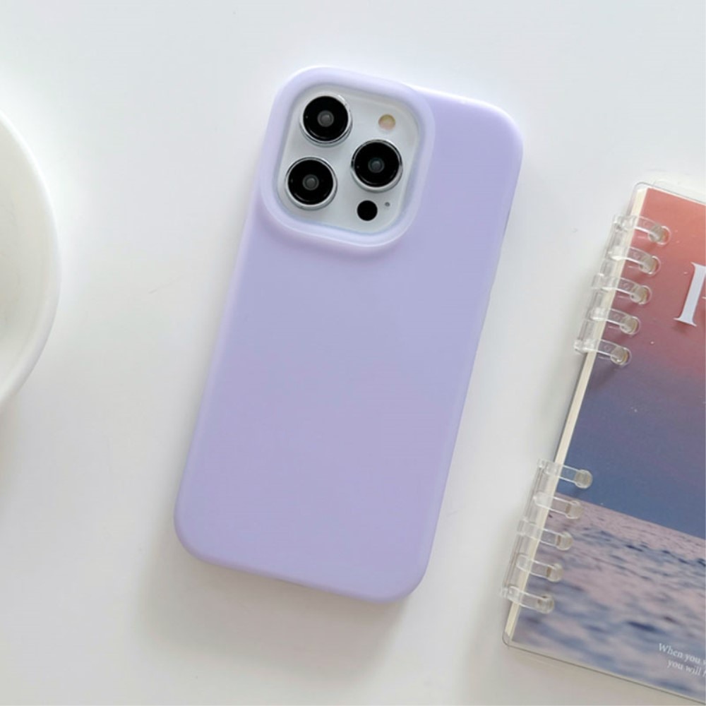 Siliconen hoesje Jelly iPhone 15 Pro paars